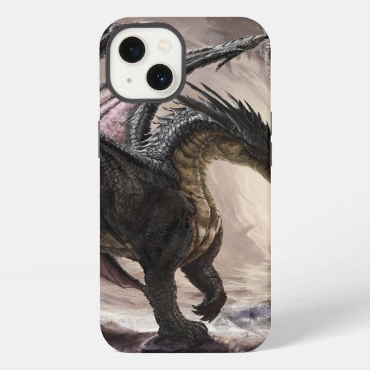 Draak in grot iPhone hoesje (Achterkant)