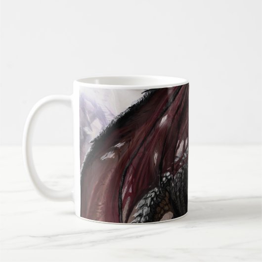 Draak in grot koffiemok (Links)