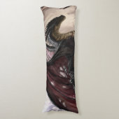 Draak in grot lichaamskussen (Voorkant Verticaal)