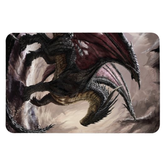 Draak in grot magneet (Horizontaal)