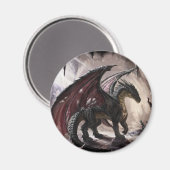 Draak in grot magneet (Voorkant / Achterkant)