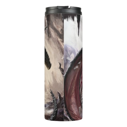 Draak in grot thermosbeker (Achterkant)