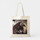 Draak in grot tote bag (Achterkant)