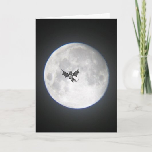Draak in het Maanlicht Kaart (Voorkant)