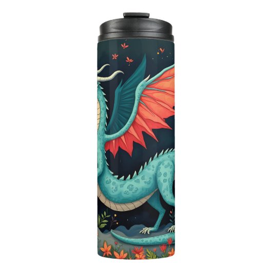 Draak in het Oerwoud Thermosbeker (Voorkant)