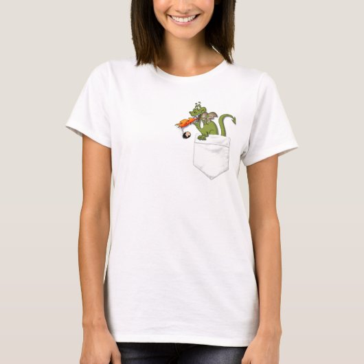 draak in je zak t-shirt (Voorkant)