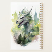Draak in pijnboomwoud planner (Achterkant)