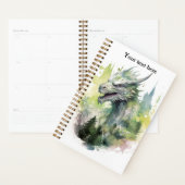 Draak in pijnboomwoud planner (Display)