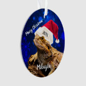 Draak in Santa Hat   Ornament (voorkant)