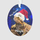 Draak in Santa Hat   Ornament (voorkant)