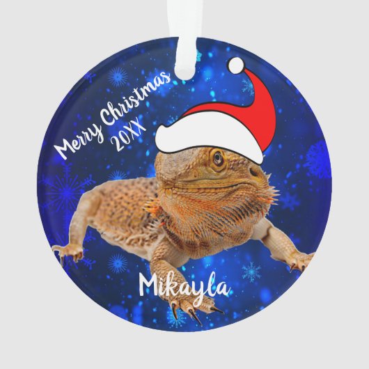 Draak in Santa Hat Ornament (achterkant)