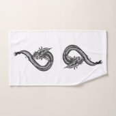 Draak in Tattoo stijl Bad Handdoek (Handdoek)