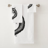 Draak in Tattoo stijl Bad Handdoek (Insitu)