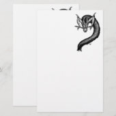 Draak in Tattoo stijl Briefpapier (Voorkant / Achterkant)