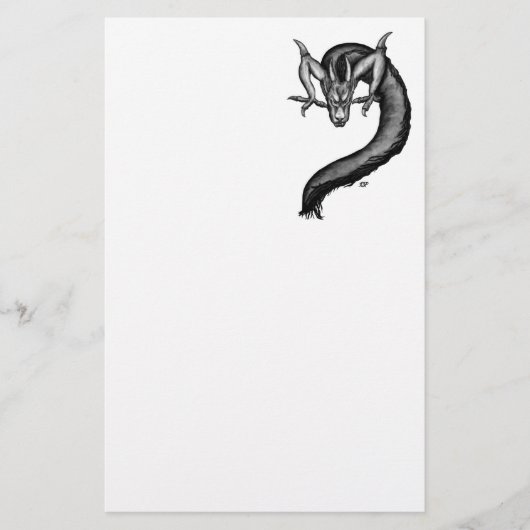 Draak in Tattoo stijl Briefpapier (Voorkant)