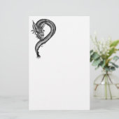 Draak in Tattoo stijl Briefpapier (Staand voorkant)