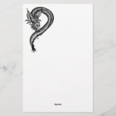 Draak in Tattoo stijl Briefpapier (Achterkant)