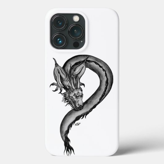 Draak in Tattoo stijl Case-Mate iPhone Case (Achterkant)