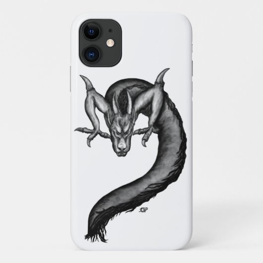 Draak in Tattoo stijl Case-Mate iPhone Case (Achterkant)