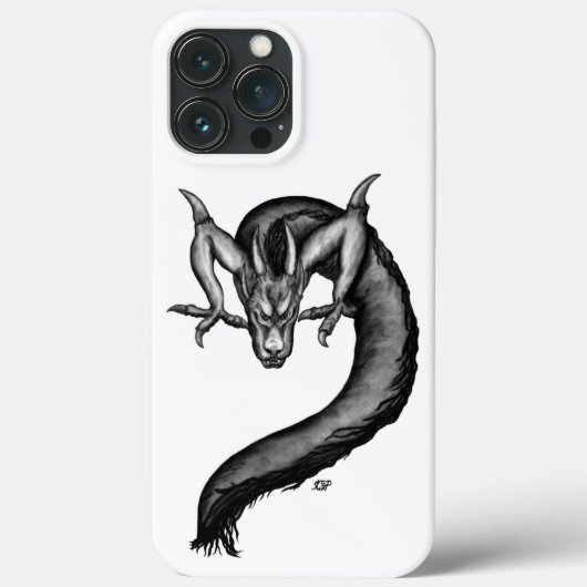 Draak in Tattoo stijl Case-Mate iPhone Case (Achterkant)