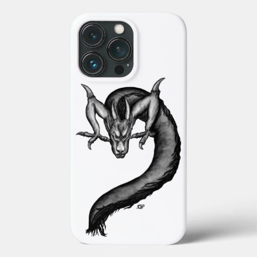 Draak in Tattoo stijl Case-Mate iPhone Case (Achterkant)