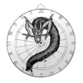 Draak in Tattoo stijl Dartbord (Voorkant)