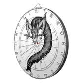 Draak in Tattoo stijl Dartbord (Voorkant Rechts)