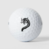 Draak in Tattoo stijl Golfballen (Voorkant)