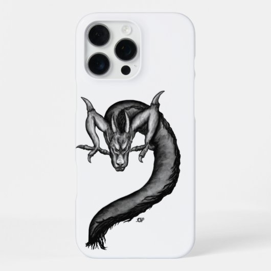 Draak in Tattoo stijl iPhone Hoesje (Achterkant)