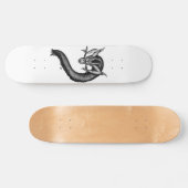 Draak in Tattoo stijl Persoonlijk Skateboard (Horizontaal)