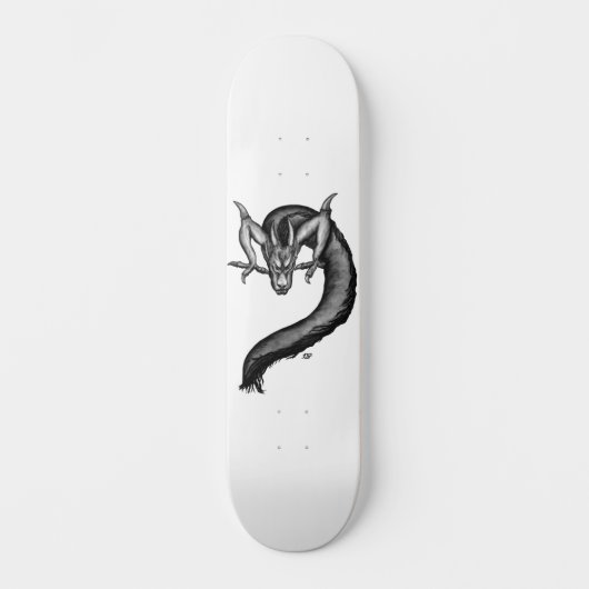 Draak in Tattoo stijl Persoonlijk Skateboard (Voorkant)