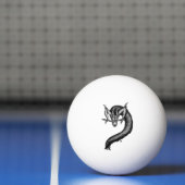Draak in Tattoo stijl Pingpongbal (Net)