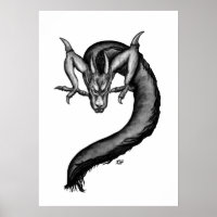Draak in Tattoo stijl