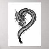 Draak in Tattoo stijl Poster (Voorkant)