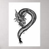 Draak in Tattoo stijl Poster (Voorkant)