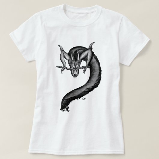Draak in Tattoo stijl T-shirt (Design voorkant)