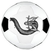 Draak in Tattoo stijl Voetbal (Gedraaid)
