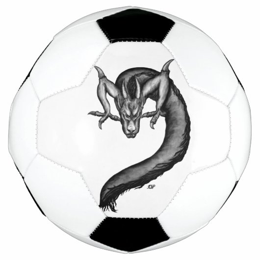 Draak in Tattoo stijl Voetbal (Voorkant)