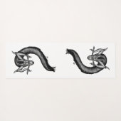 Draak in Tattoo stijl Yogamat (Achterkant (horizontaal))