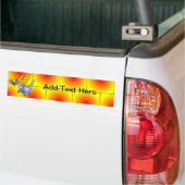 Draak in vlucht bumpersticker (Op Truck)