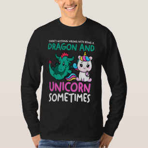 Draak is niet mijn ding als er eenhoorns draak t-shirt