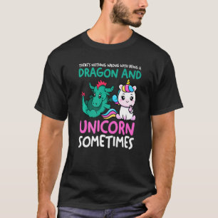 Draak is niet mijn ding als er eenhoorns draak t-shirt