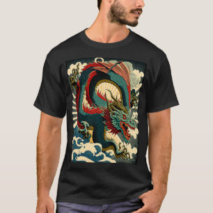 draak Japans grafisch recorder Japan 1 T-shirt