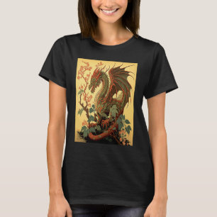 draak Japans grafisch recorder Japan T-shirt