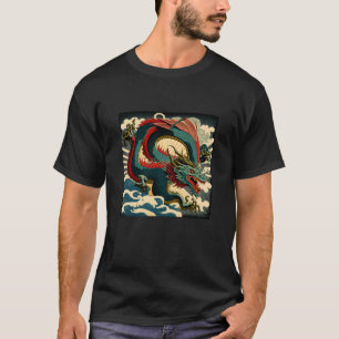 draak Japans grafisch recorder Japan T-shirt