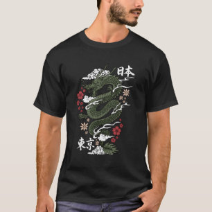 Draak Japanse Aziatische Cultuur Tokyo Japan Draak T-shirt
