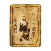  draak Japanse kunstgeschiedenis Magnet Magneet (Verticaal)