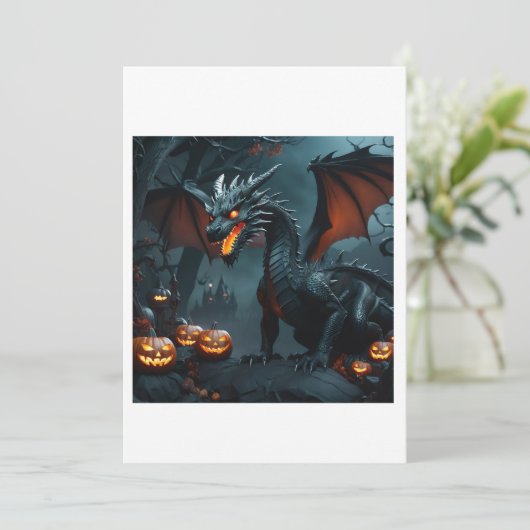 draak kaart (Staand voorkant)