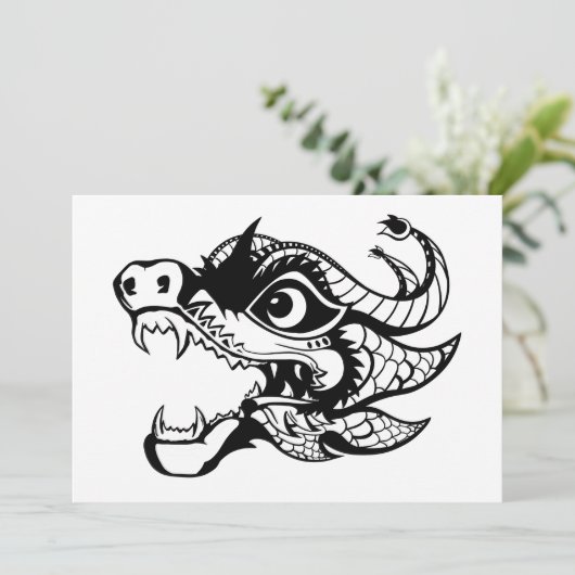 draak kaart (Staand voorkant)
