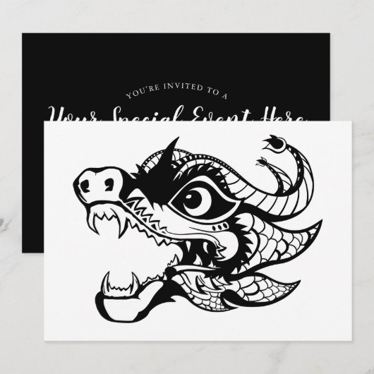 draak kaart (Voorkant / Achterkant)